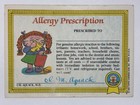 1985 Topps Garbage Pail Kids -series 1 -glossy  3b Heavin    Steven  vg  See Pics 