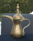 Antique Dallah Coffee Tea Pot Brass Copper Turkish Arab Islamic Ewer Kettle 12 