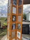 Screen Divider  Glass And Wood Optional Picture Frames