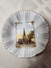    early 1900s Elbogen Austria Fine Porcelain Trinket Dish  Washington Elm   