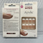 2 Pack Kiss Salon Acrylic French Nails 28 Count 62277 Ksa02