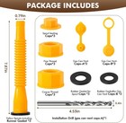 3kit Gas Can Spout Replacement No-spill Design Gas Can Nozzle With Flexible