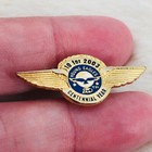 2003 Eaa Young Eagles Gold Tone Pilot Wings Lapel Pin Centennial Year