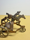 N  H  Hill Brass Co  Paul Revere Bell Pull Toy Antique Cast Iron