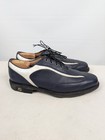 Footjoy Icon Navy Blue White Golf Cleats Shoes Sz 12 M