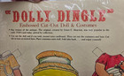 Vtg 1981 Dolly Dingle Embossed Cut Out Paper Doll Costumes Sheet Shackman Uncut