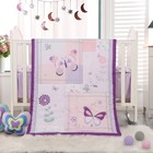  Girl Crib Bedding Set  Butterfly Baby Girl Nursery Crib Bed Size Purple