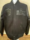 2026 Nfl Super Bowl Lx San Francisco Rib Wool Varsity Jacket Black Size M