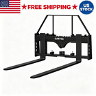 Quick Attach Pallet Forks 45  Frame 48  Blades For Skid Steer Tractors 4000 Lbs