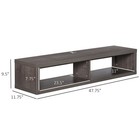 Wall Mount Media Console  Floating Tv Stand Entertainment Center Unit  Dark Grey