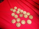 25 Pcs  5 8 x 3 4 Oak Furniture Button  Screw Hole Plugs  Solid Wood  Wood Craft