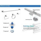 Brushed Nickel 4-piece Bathroom Hardware Set - Modern Bathroom Accessories Kit