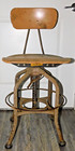 Toledo Metal Furniture Company Drafting Stool  12 37