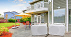 4 Rockville 6 5  500w Outdoor Speakers waterproof Covers For Restaurant bar cafe