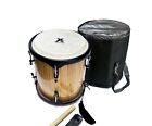 Professional Dominican Tambora With Metal Rims Chrome Lugs Stick Straps Bag