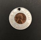 Vintage National City Bank Promotional advertising 1946 Lucky Penny Key Chain