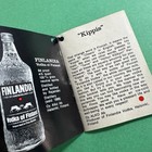 Finlandia Vodka Vintage Booklet Wi Cocktail Mixology Recipes 1960 s 1970 s  