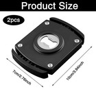 2 Pcs Aluminum Beer Can Opener For Smooth Edge Lid Removal