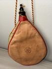 Vtg Spanish Leather Wineskin Wine Bag Canteen Recuerdo De Espana Cinco De Mayo