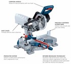 Bosch Profactor 7-1 4-in 18-volt Sliding Compound Cordless Miter Saw Gcm18v-07sn