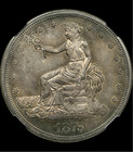 Offers Welcome   - 1875-s Trade Dollar- Ngc Unc Details  cleaned  - Toner -rare 