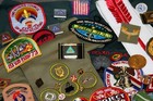 Boy Scout Bsa Cubs Webelos Lot Assorted Patches pins sashes badges shirt   More