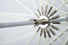 4634 7-feet White With Black Cover Parabolic Umbrella