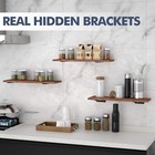6 Inch Floating Shelf Brackets 6 Pack L   shape Shelf Supports