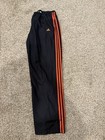 Adidas Men s Baggy Wide-leg Track Pants Red black  Xl Oversized