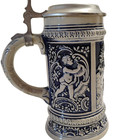 Original Gerzit Gerz Vintage Lidded Beer Stein   West Germany   7    Old Gerz