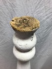 Antique Pair Decorative Shabby White Newel Posts 5x50 Chic Vtg Garden 1164-23b