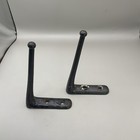 Pair Of Vintage Iron Coat Or Robe Hooks Architectural Salvage Cool Minimal Look