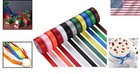 Vibrant 3 8 Inch Satin Ribbon Set - 12 Rolls  60 Yards For Elegant Gift Wrapping