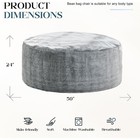Bean Bag Chair For Adult Giant Beanbag With Filler Grey 5ft