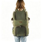 2 In 1 Rolling Pet Backpack Carrier With Wheels Dog Cat Breathable Shoulder Bag