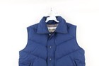 Vintage 90s Streetwear Mens Large Distressed Down Insulated Puffer Vest Jacket