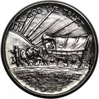 1936 S Oregon Trail Commemorative Half Dollar 50c