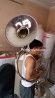 Sousaphone Tuba 22 bell Of Pure Brass In Chrome Polish  case  free Fast Shipping