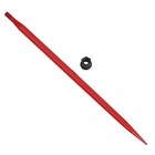 49  Square Hay Bale Spear 3000lb Spike Fork Tine W  Hex Nut   Sleeve For Tractor