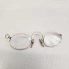 Pince-nez Eyeglasses Gold Filled Nose Pinch Full Rim W case
