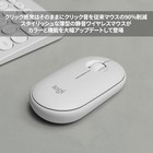 Logitech Wireless Mouse Pebble Mouse2 M350sow Thin Bluetooth Logi Bolt Off White