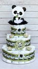 3 Tier Panda Diaper Cake Baby Shower Boy