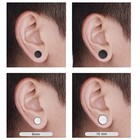 2pcs Stud Earrings Faux Gauges Ear Tunnel Stainless Steel Earrings For Men Women