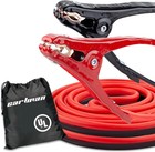 Cartman 2 Pack 10 Gauge 12 Feet Jumper Cables Ul Listed Heavy Duty With Bag