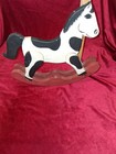 Vintage Handmade Amish Rocking Horse     Wood Folk Art     14  Long  12  Tall