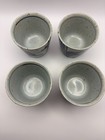 Vintage Blue   White Porcelain Japanese Sobachoko  soba Dipping Cups  - Set Of 4