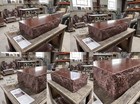 India Red Granite Flat Grave Marker  8  X 16  X 4     Custom Engraved Memorial