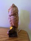 Vintage Marbles Ceramic Owl Good Night Light Table Lamp Big Eyes Japan 70s