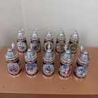 10 Vtg Mader s Christmas Beer Steins 1970s-80s Milwaukee Restaurant West Germany