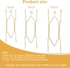 6 Pieces Plate Hangers For Wall  6 8 10 Inch Invisible Wire Plate Hangers Displa